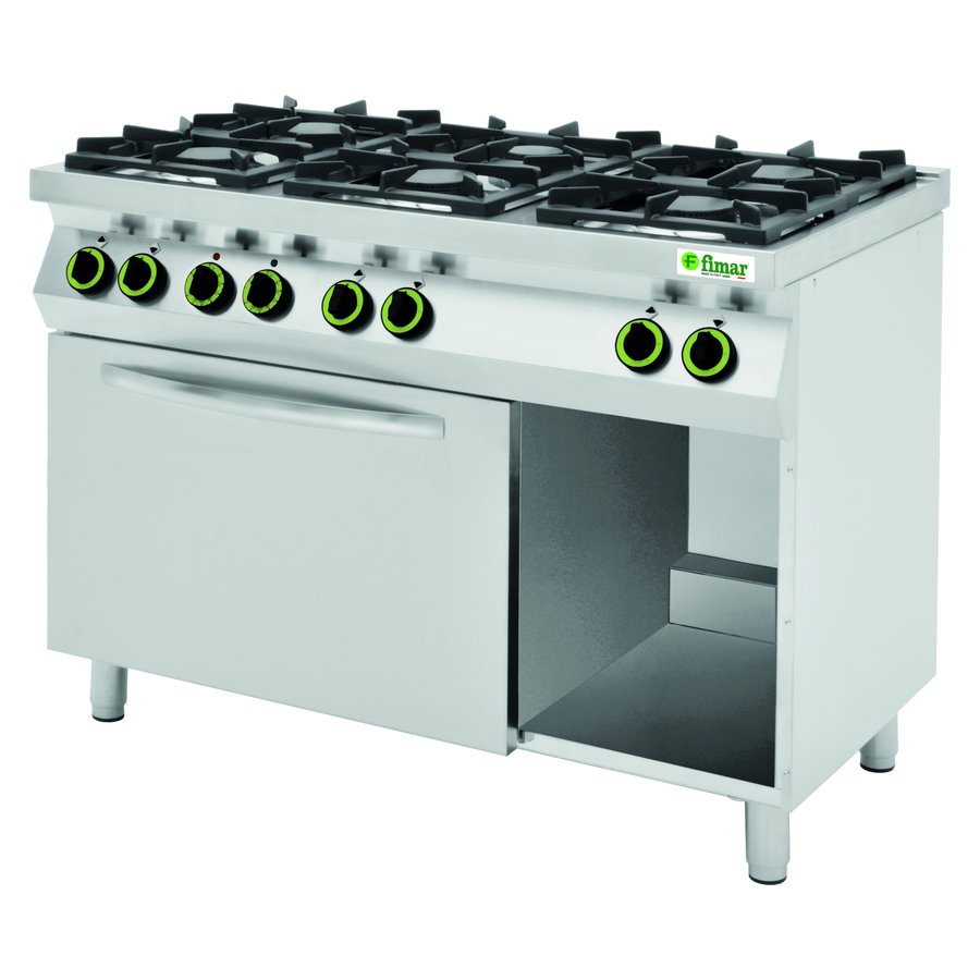 Газовая плита Fimar CC76GFEV с электрической духовкой GN1/1